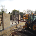pear tree farm work progressing on site photograph blockwork walls and opening