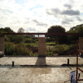 pear tree farm standing in the new building footprint looking out to the south