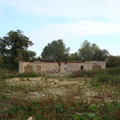 pear tree farm works progressing on site photograph looking back at the new dwelling from the south